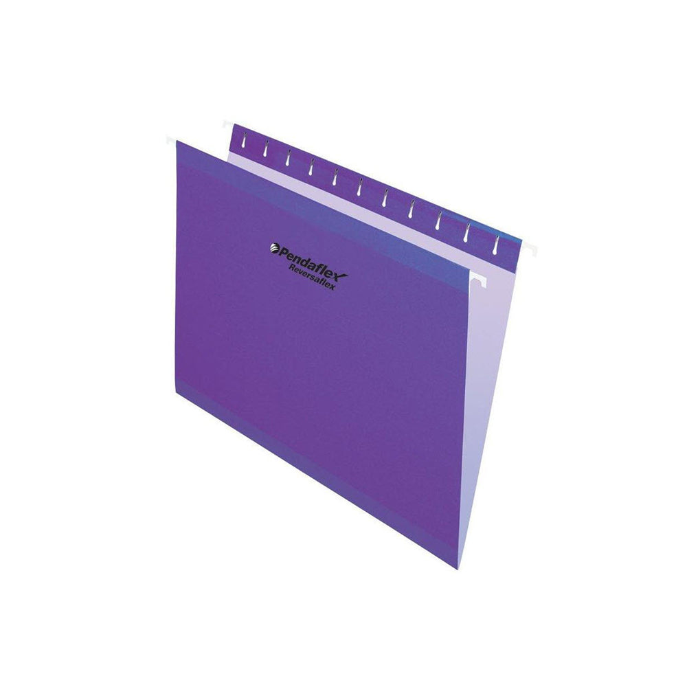 Chemises suspendues Pendaflex Reversaflex Premium couleur - Format lettre - Violet - Paquet de 25