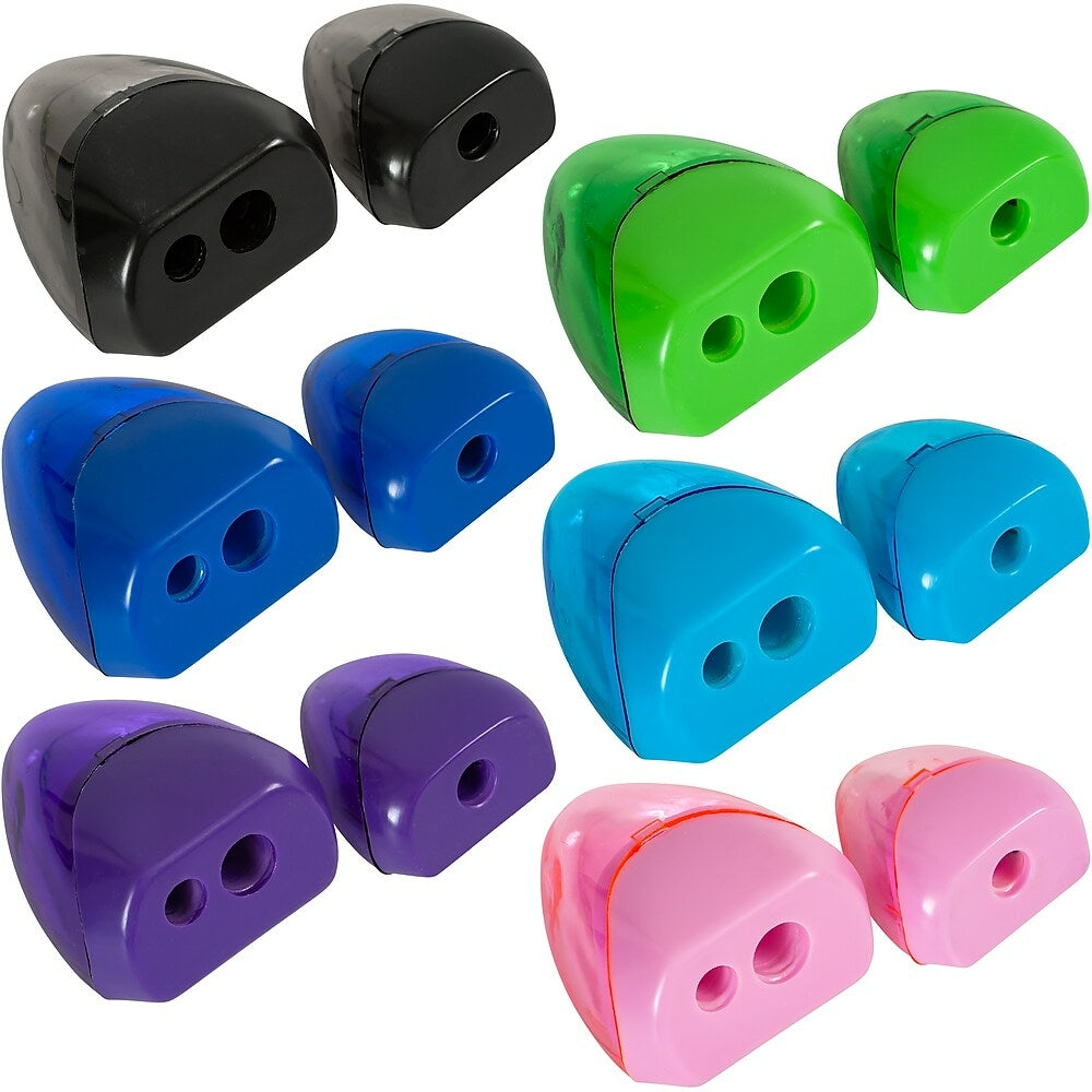 Taille-crayons Staples - Couleurs assorties - Lot de 2