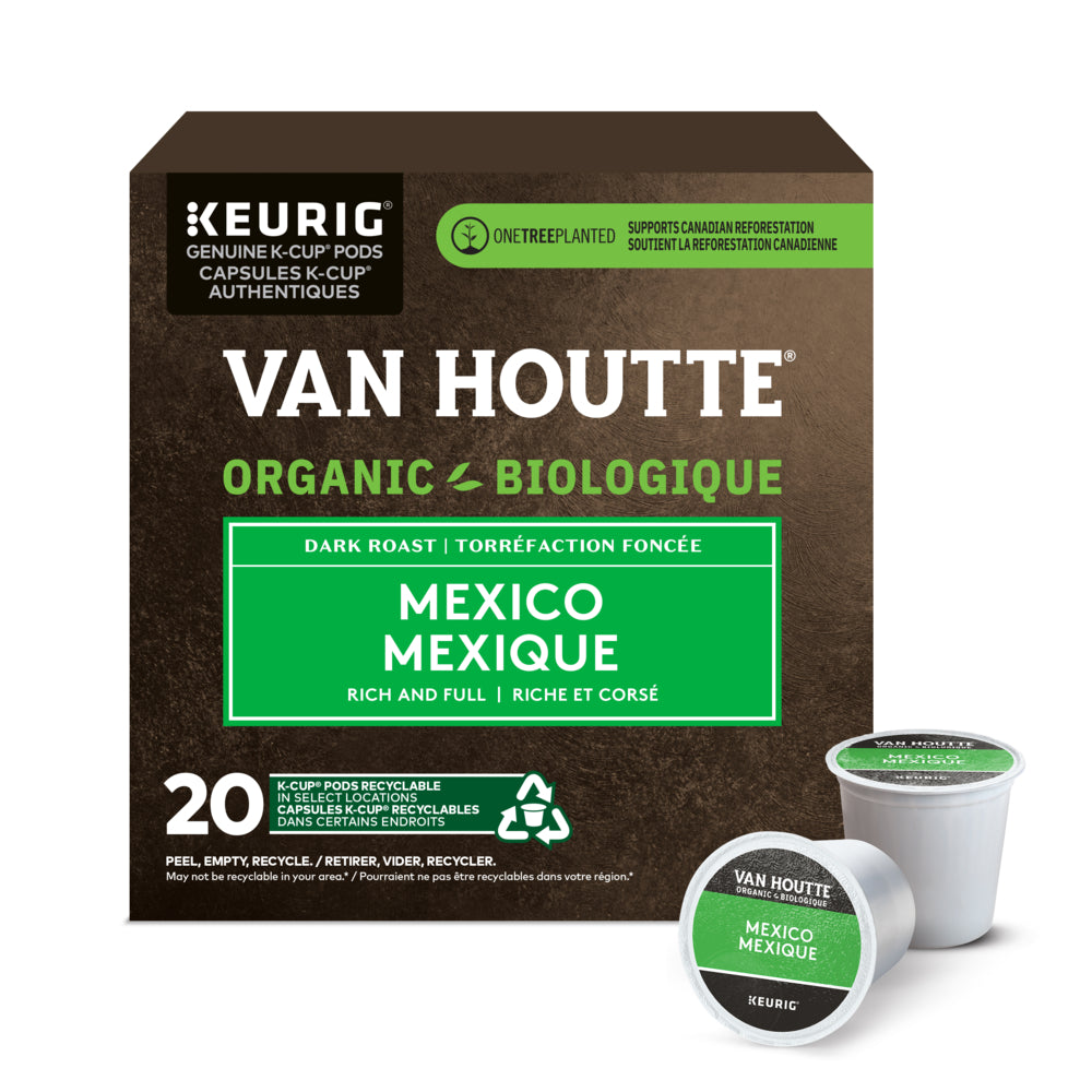 Van Houtte Mexique - Torréfaction foncée - Dosettes de café K-Cup - Paquet de 20