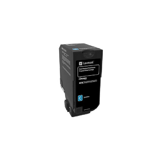 Cartouche de toner Lexmark CS720 - CS725 - CX725, rendement standard, programme de retour - Cyan (74C1SC0)