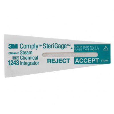 COMPLY (3M) #1243B Intégrateurs chimiques STERIGAGE Classe 5 Pk/100