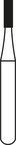 ALPEN Carbide #169 FG Taper Fissure Carbide Burs (Pack of 100, Coltene R100169C)