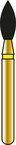 ALPEN 60031761 (R368EF020FG) Extra Fine Diamond Pointed-Football Bur (Pack of 5) – Coltene FG
