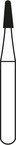 Alpen® Carbide #1702 OS FG Surgical Length Round End Tapered Fissure Bur – Pack of 10
