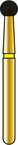 ALPEN 60031883 (R801EF023FG) Extra-Fine Diamond Round Bur 2.3 mm – Pack of 5 by Coltene/Whaledent