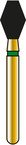 ALPEN 60031937 (R811C033FG) Diamond Occlusal/Barrel Bur – Coarse (Blue), 5 pack by Coltene
