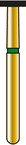 Marqueur de profondeur diamanté vert gros grain ALPEN Coltene R828C030FG 0,30 mm (lot de 5) – Fraise dentaire à prise par friction