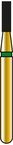 Coltene Alpen 60032007 (#R835C012FG) Fraise diamantée cylindrique à extrémité plate (FG #835/012, Gros grain, Paquet de 5)
