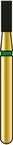 Alpen 60032009 (R835C014FG) FG 835C-014Coarse Diamond Flat-End Cylinder Bur – Pack of 5 | Coltene Swiss Dental Burrs (Friction Grip)