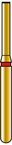Fraises diamantées à coupe frontale grossière Coltene ALPEN 60032089 (R839F014FG) FG – Lot de 5 (Anneau rouge)