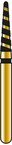 Alpen TurboCut R8568TC016FG – Black Super-Coarse Diamond Round-End-Taper Bur, 1.6 mm (5-Pack) – Coltene