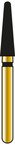 Coltene Alpen x1 FG #856-024SC (X856SC024) Super-Coarse Diamond Bur, Round-End Taper, Large (25-Pack), Friction-Grip
