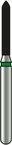 ALPENx1 #X878C014 Coarse Grit Modified Beveled Cylinder, Friction Grip (FG), 25 pk by Coltene