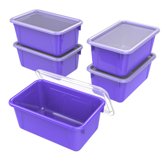 Storex Small Cubby Bin - Purple