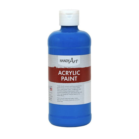 Peinture acrylique Handy Art, bleu cobalt, 473 ml.