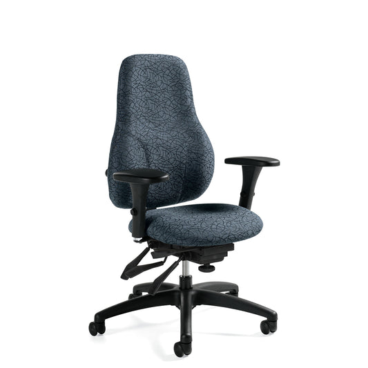 Fauteuil multi-bascules Global Tritek Ergo Select à dossier haut de 44 po - Petit siège - Terrace Echo
