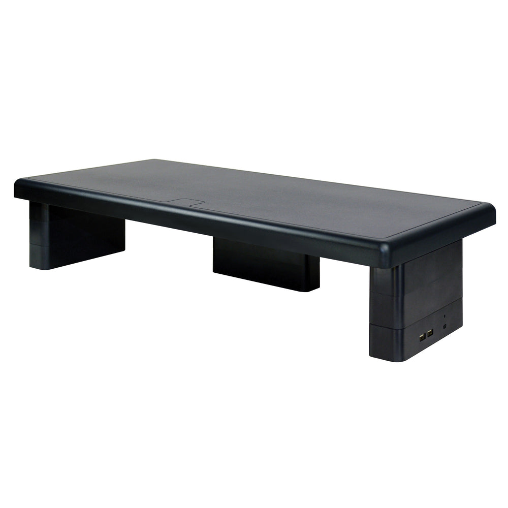 DAC Stax MP-212 Height-Adjustable Ultra-Wide Monitor/Laptop Stand with 2 USB Charging Ports - Black