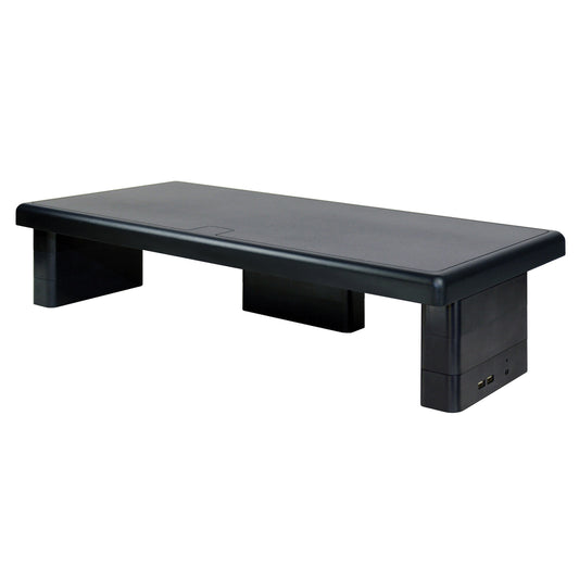 DAC Stax MP-212 Height-Adjustable Ultra-Wide Monitor/Laptop Stand with 2 USB Charging Ports - Black
