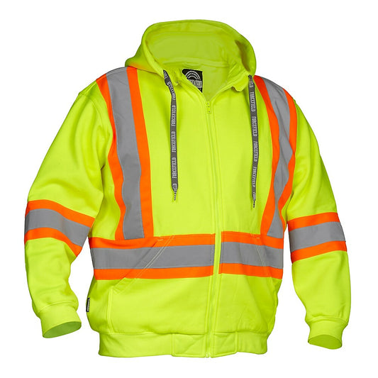 Sweat à capuche de sécurité Forcefield Deluxe - Citron vert - Petit (024-P834JLYDM-S)