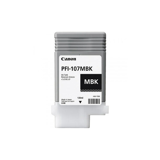 Canon PFI-107 Matte Black Ink Cartridge, 130 ml