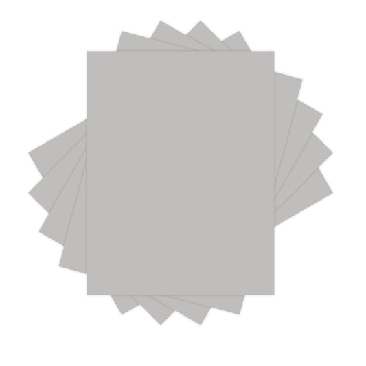 Lettermark Vellum Bristol Cover - 8.5" x 11" - Grey - 250 Sheets/Pack