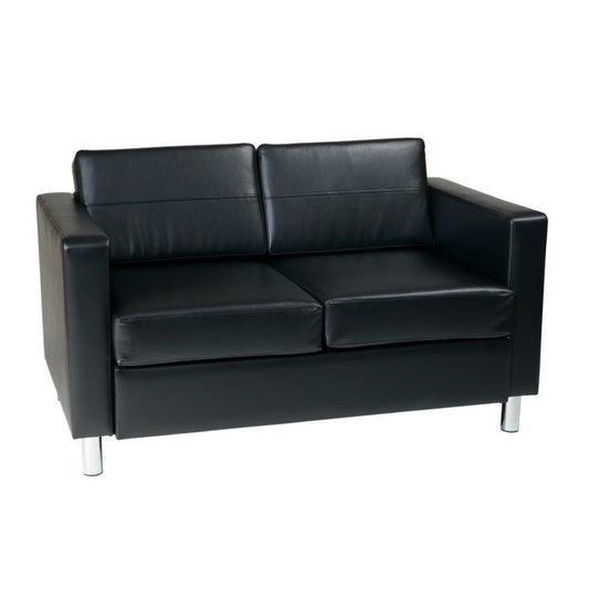 Pacific Two-Seater Sofa black vinyl