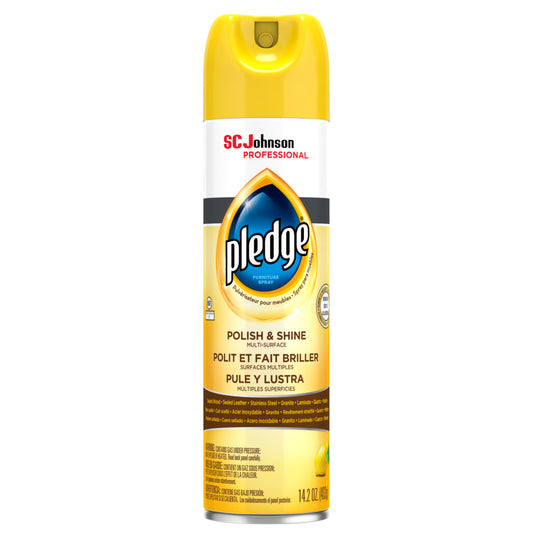 Pledge Furniture Lemon Clean Aerosol Spray - 403g