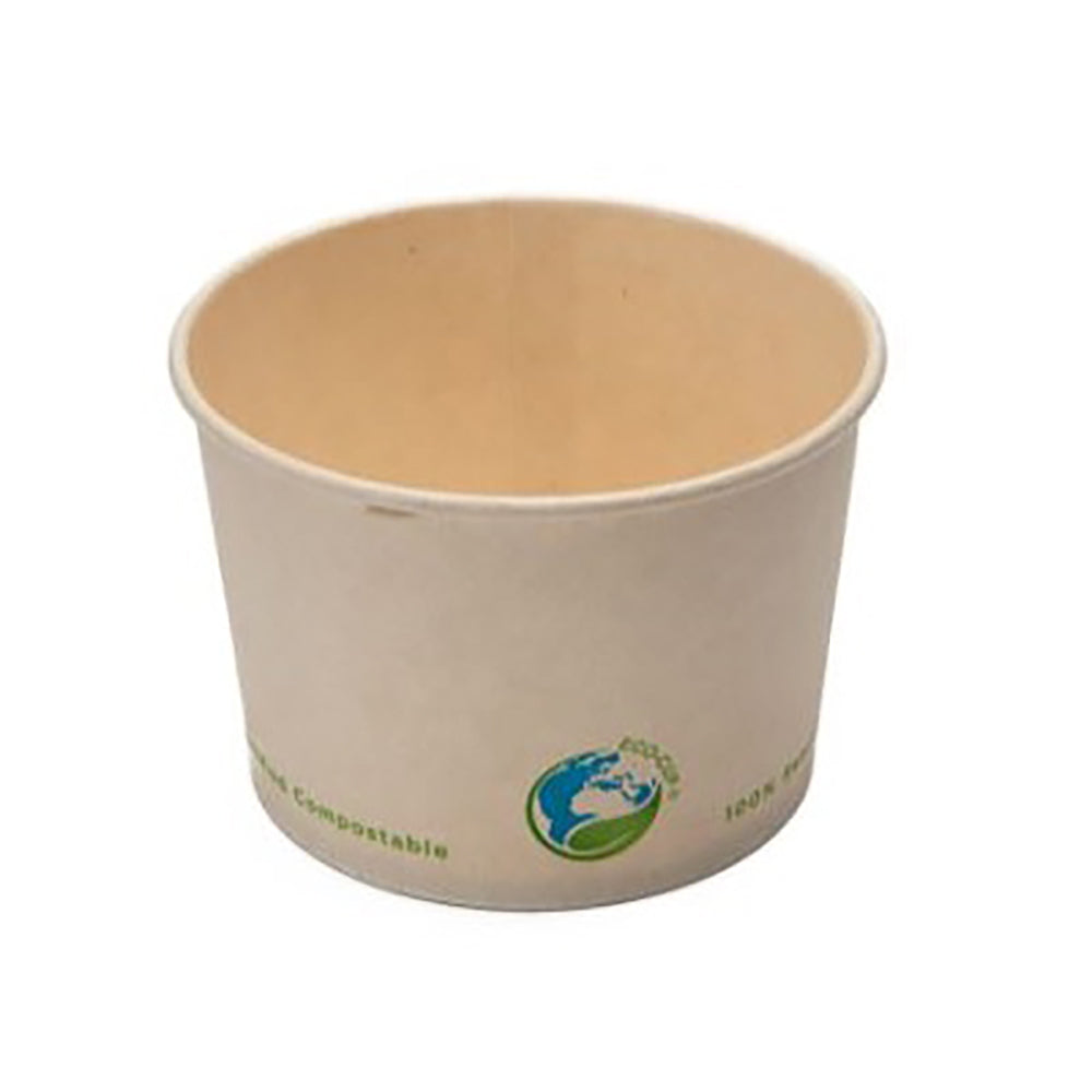 Eco-Packaging Bamboo Fibre Soup Cup - Compostable - 8 oz. - 1000 Pack
