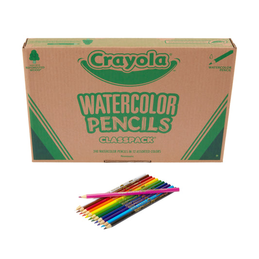 Crayola Watercolour Pencils Classpack, 240 Count