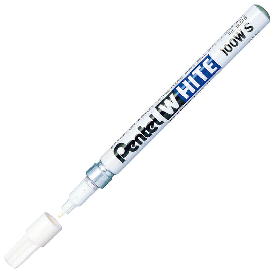 Marqueur permanent Pentel - Pointe fine - Blanc