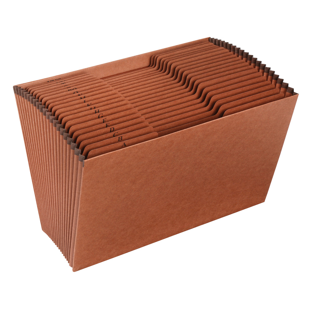 Classeur extensible Pendaflex, format légal, A à Z, fibre rouge, ouvert