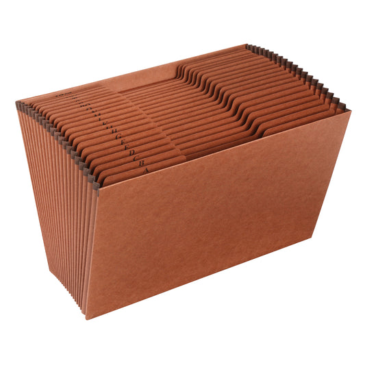 Classeur extensible Pendaflex, format légal, A à Z, fibre rouge, ouvert