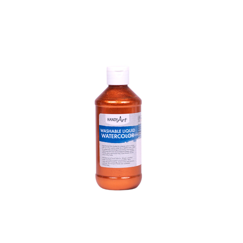 Aquarelles liquides métalliques lavables Handy Art - Cuivre - 237 ml
