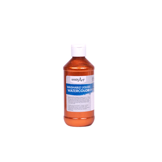 Handy Art Washable Metallic Liquid Watercolors - Copper - 237 mL