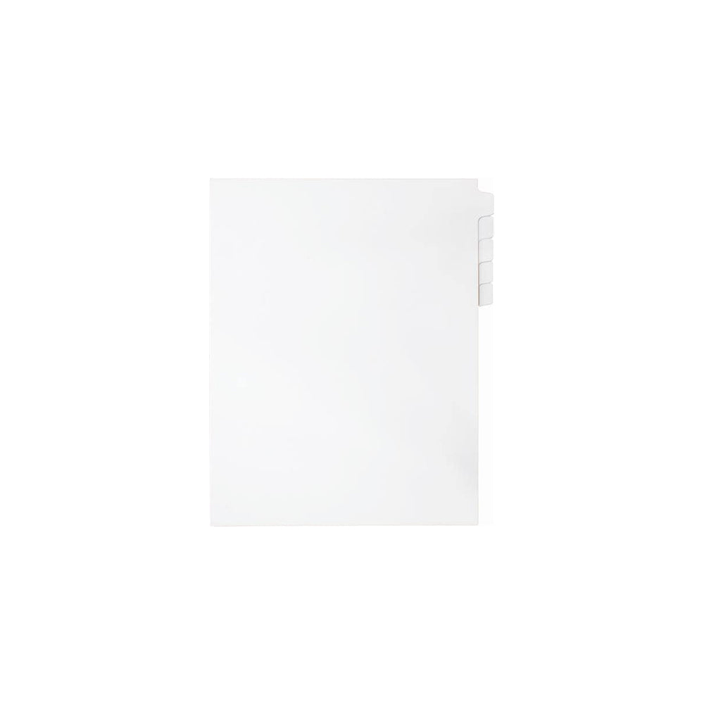 Sterling Tabs, Blank,White, Letter Size, 1/25th Cut, 25/set, 1/pk