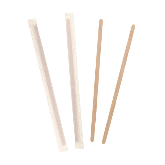 HY STIX Wrapped Stir Sticks - 7" L - 5000 Pack