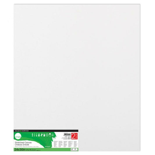 Toile simplement tendue, 24"x30", 2/pqt.