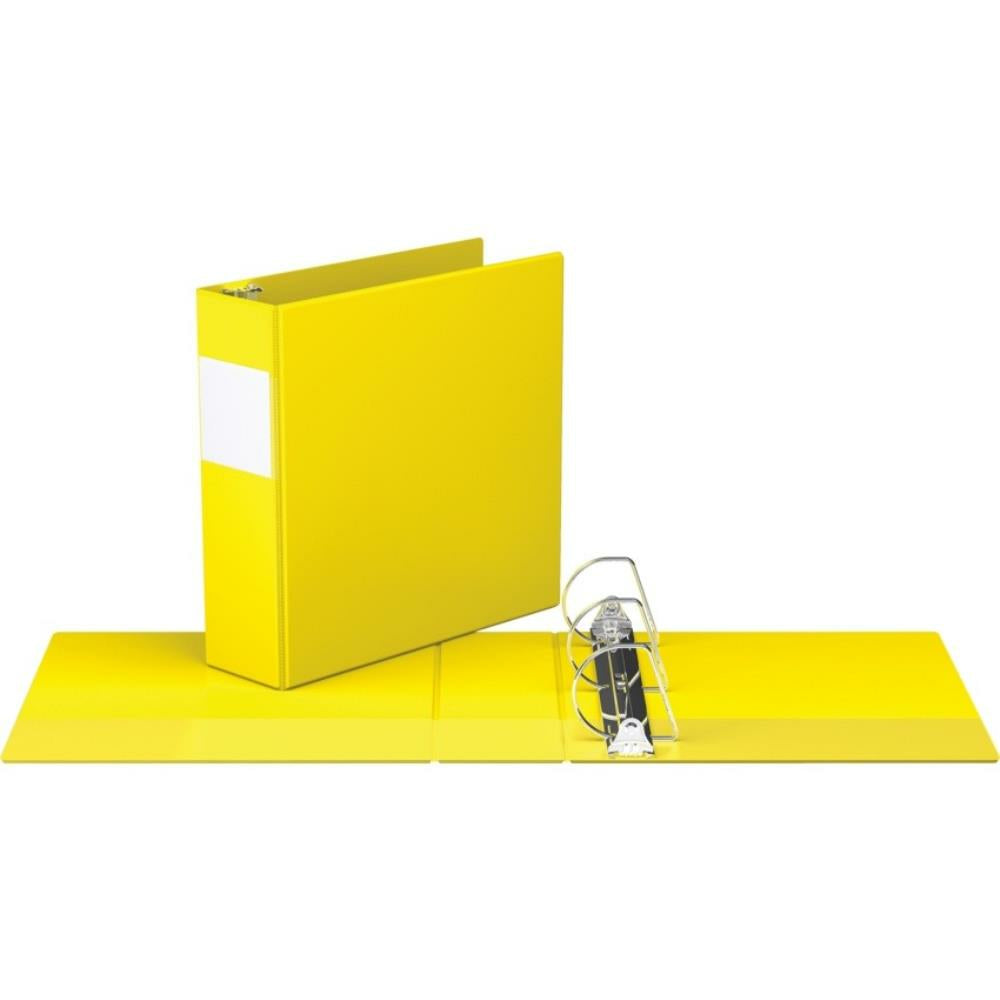 Davis Group D-Ring Binder, 3", Yellow.