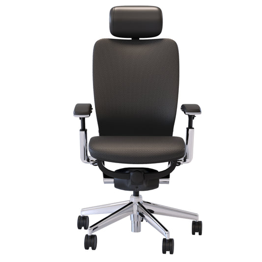 Nightingale IC2 Mid Back Task Chair With Adjustable Headrest - Black