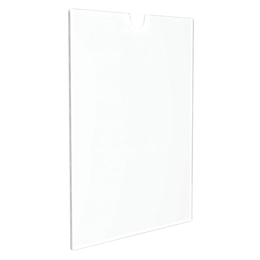 Support d'affichage pour cabine Deflecto Superior - Portrait - 8 1/2" L x 11" H - Transparent