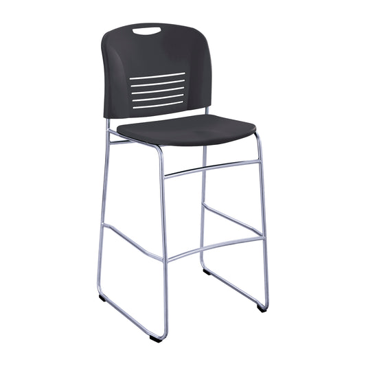 Safco Vy Sled Base Bistro Chair - Black