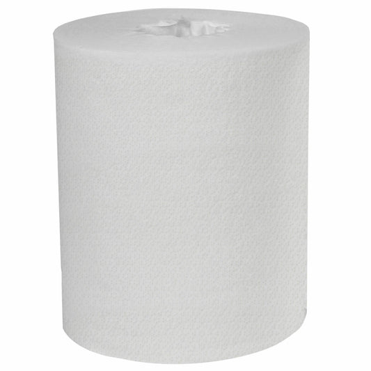 Lingettes humides WypAll PowerClean WetTask pour désinfectants, assainisseurs et solvants - Rouleau central - Blanc - Recharge uniquement - Paquet de 6