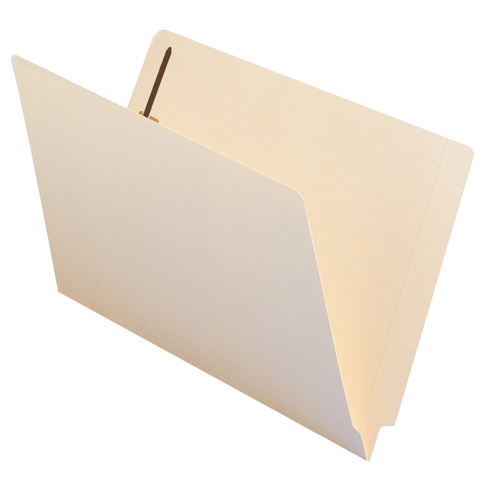 Smead Fastener Folders with Shelf-Master Reinforced Tab - 2 Fasteners - Manila - Legal - 11 pt. - 3/4" Expansion - 50 Pack