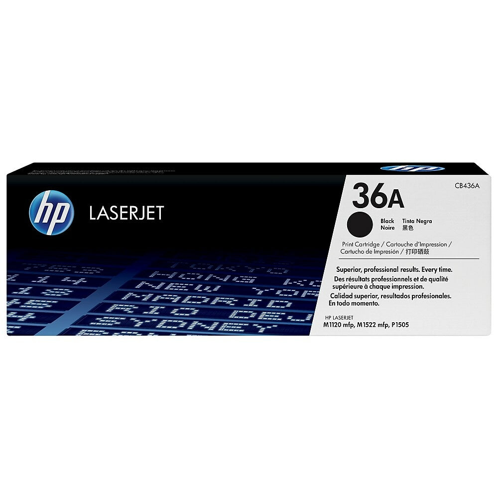 Cartouche de toner noir HP 36A (CB436A) LaserJet d'origine