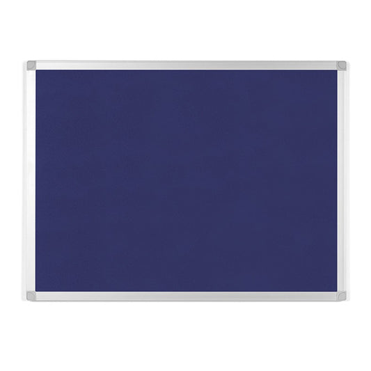 Tableau d'affichage en feutre MasterVision Ayda - Cadre en aluminium - 45,7 cm (H) x 61 cm (L) - Bleu