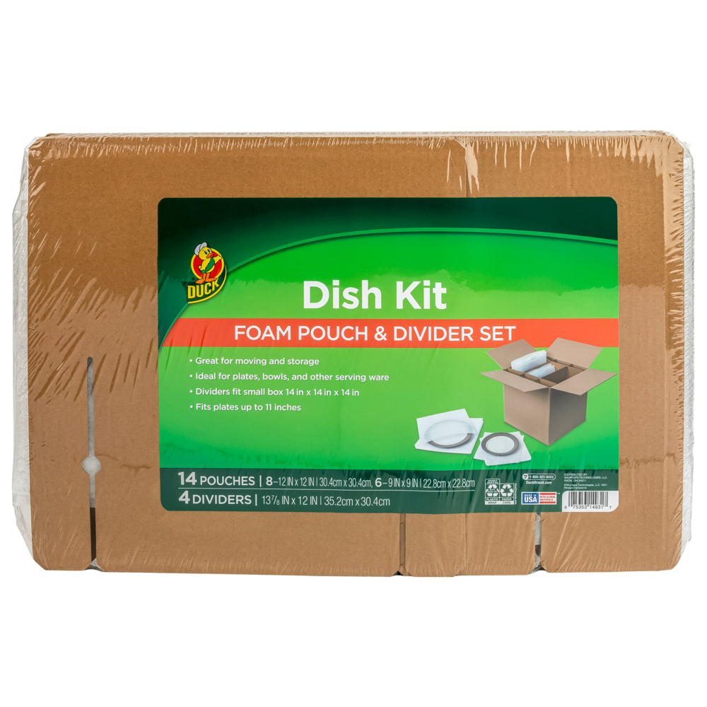 Duck Dish Kit Moving Accessories, Fits 14"x14"x14" Box