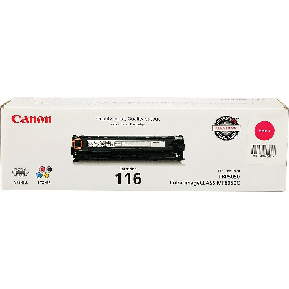 Cartouche de toner magenta Canon 116 (1978B001)