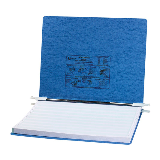 Classeur de données ACCO Presstex - Format de feuille 14-7/8" x 11" - Centre 14-3/8" - Rafale/Unburst - Bleu
