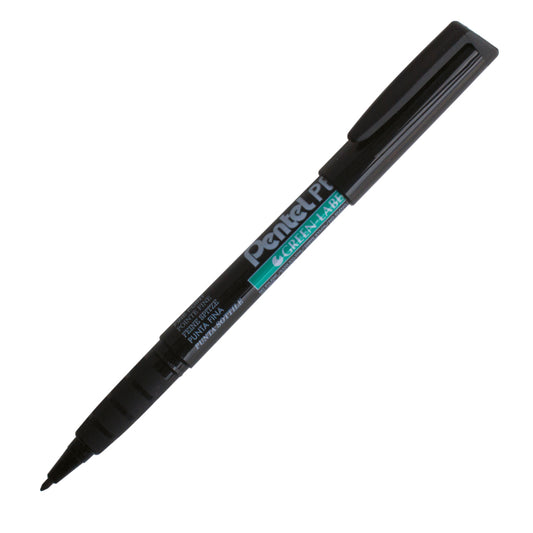 Marqueur permanent Pentel NMS50 Green Label - Pointe fine - Noir