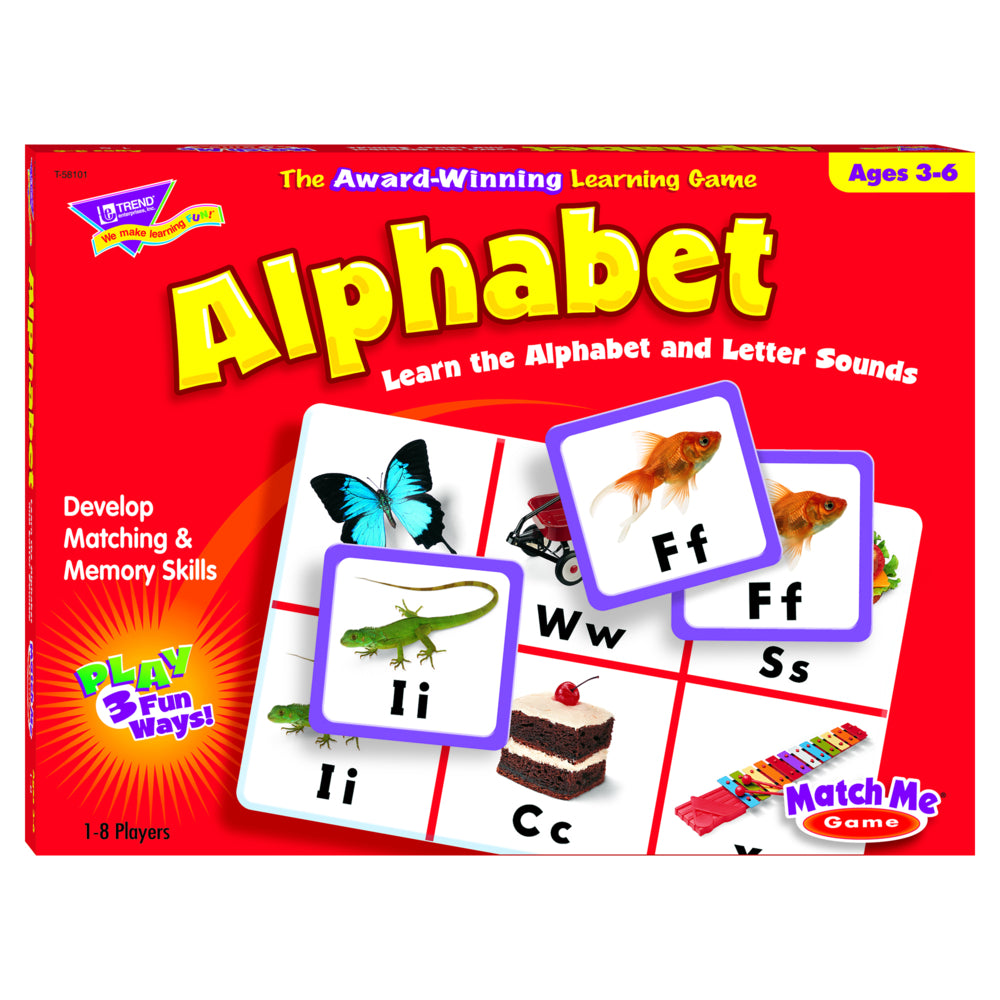 Jeu de correspondance alphabétique de Trend Enterprises